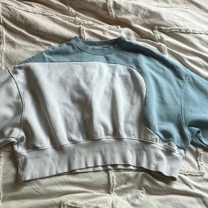 Nike Blue and White Crewneck